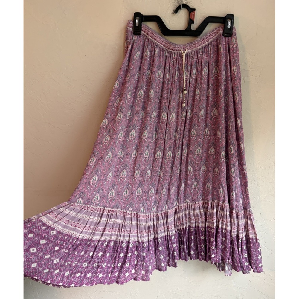 Spell & The Gypsy Lilac Oracle Boho Midi Maxi Skirt M NWT Luxury Bohemian - Picture 2 of 13